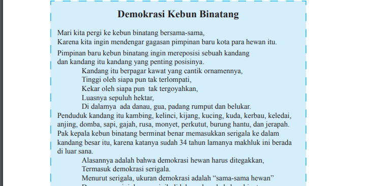 Detail Puisi Bertema Binatang Nomer 54