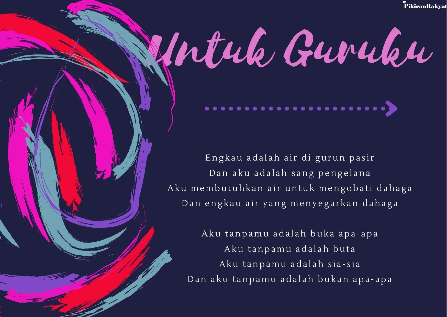 Detail Puisi Bertema Hari Guru Nomer 10