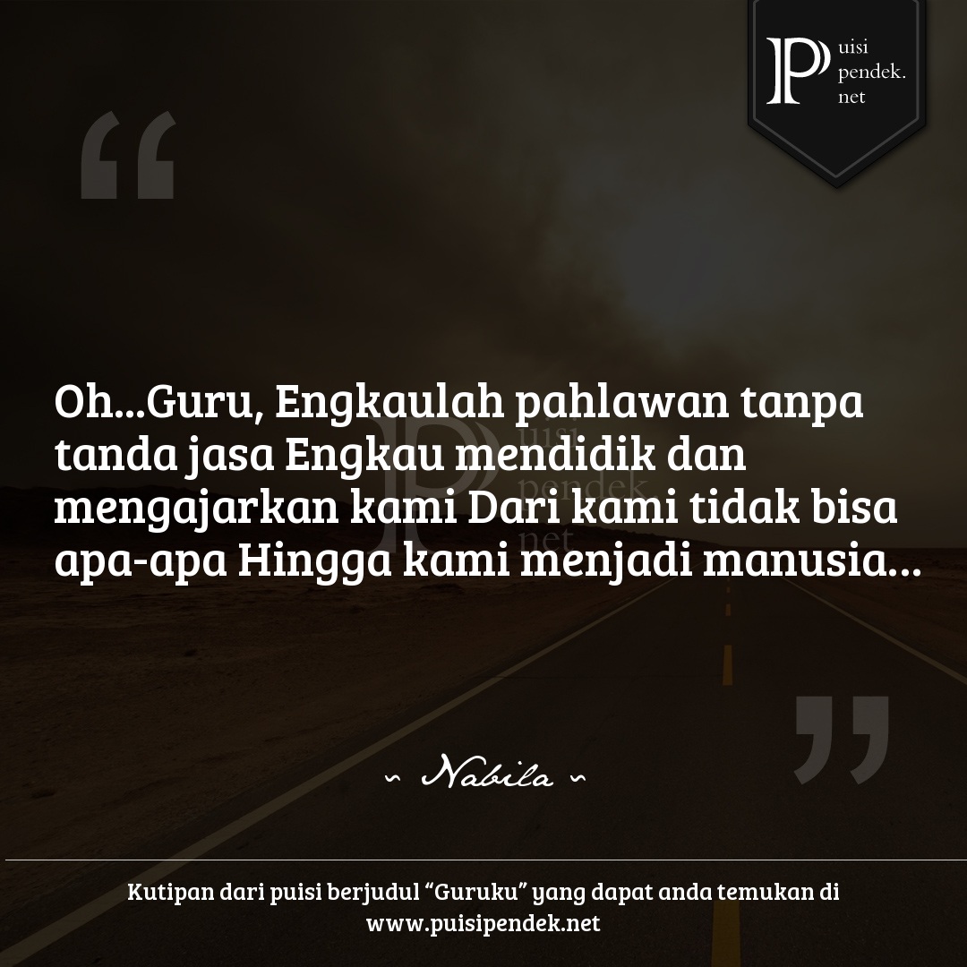 Detail Puisi Bertema Hari Guru Nomer 23