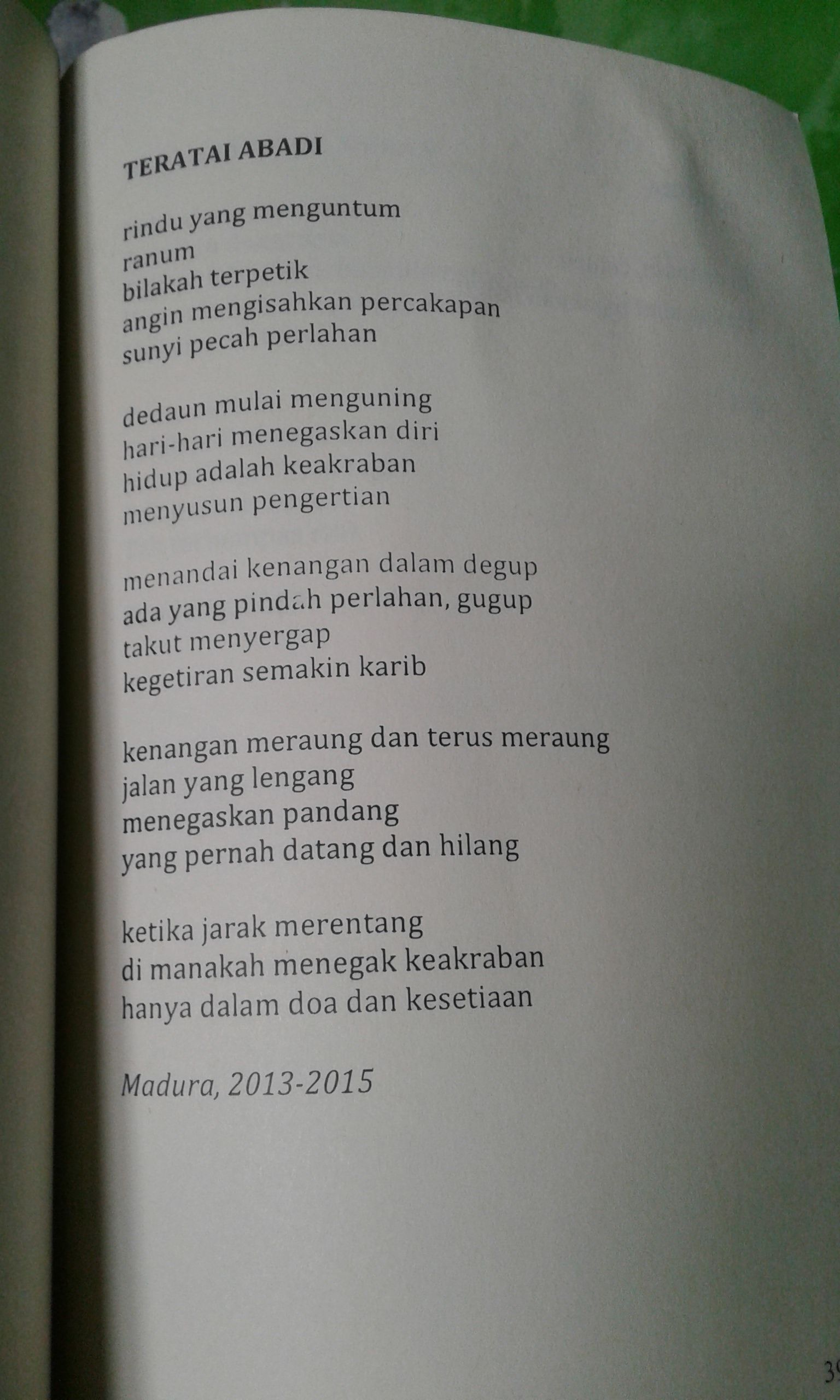 Detail Puisi Bertema Masa Depan Nomer 40