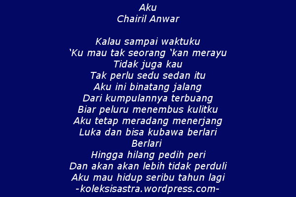 Detail Puisi Binatang Jalang Nomer 24
