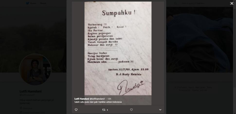 Detail Puisi Bj Habibie Koleksi Nomer 4 