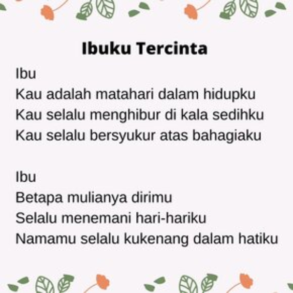 Detail Puisi Buat Ibu Tercinta Nomer 47