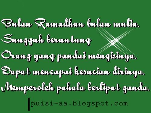 Detail Puisi Bulan Ramadhan Singkat Nomer 45