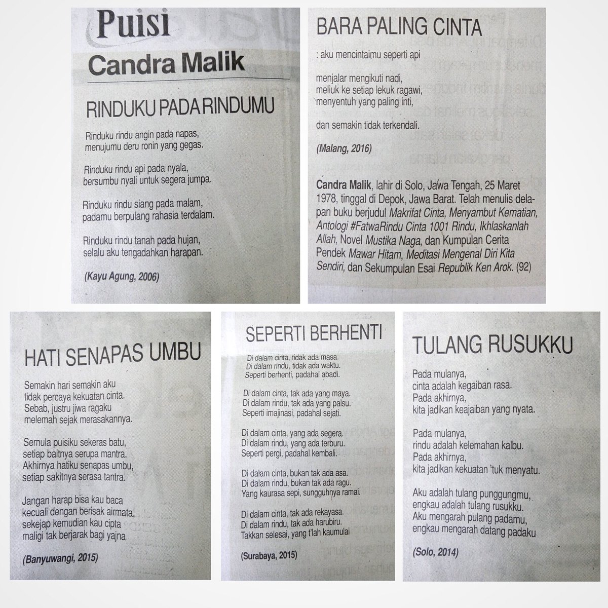 Detail Puisi Candra Malik Nomer 8