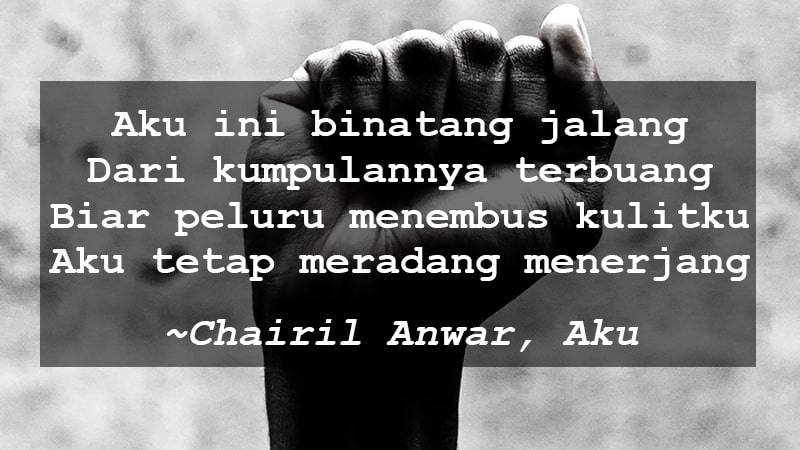 Detail Puisi Chairil Anwar Nomer 23