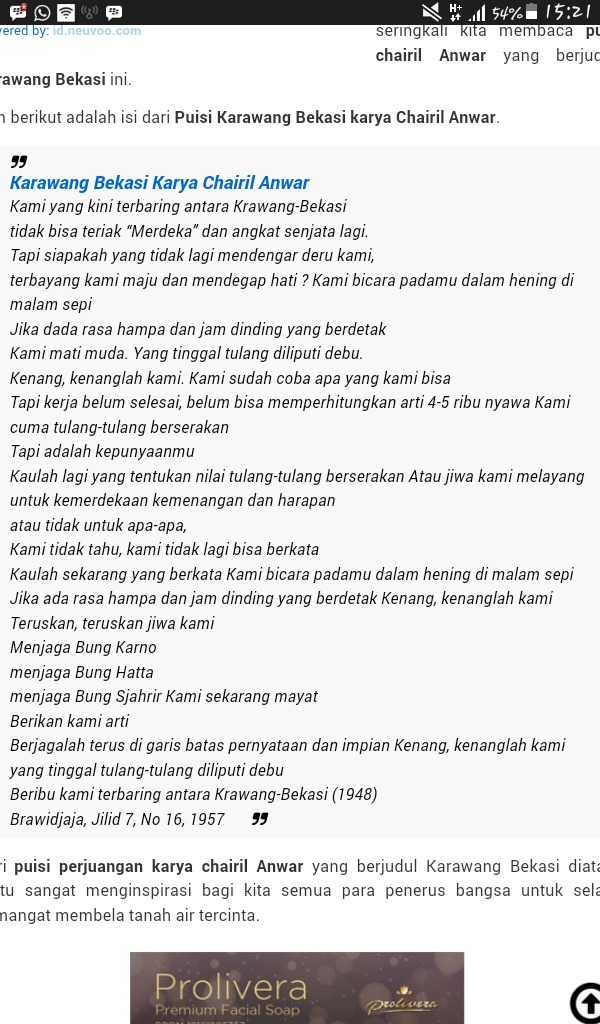 Detail Puisi Chairil Anwar Krawang Bekasi Nomer 13