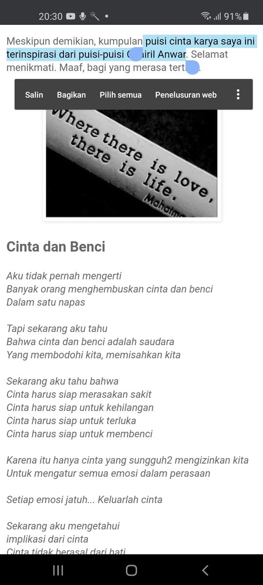 Detail Puisi Cinta Dan Benci Nomer 7