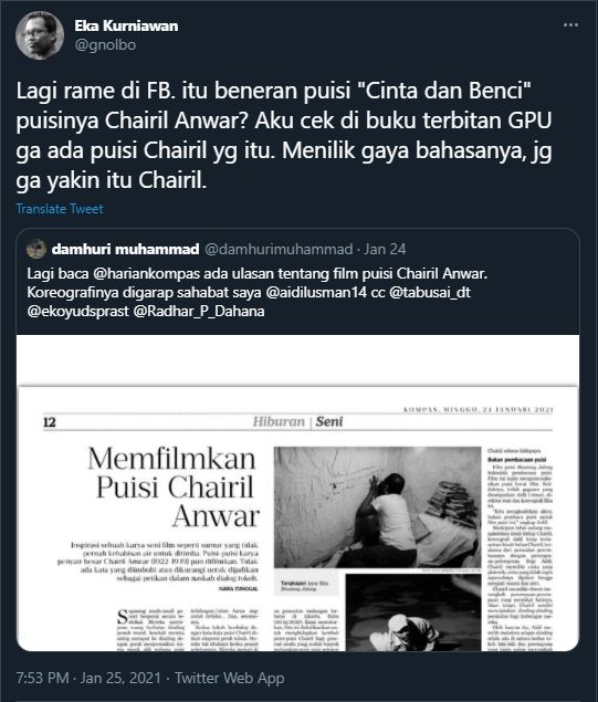 Detail Puisi Cinta Dan Benci Nomer 10