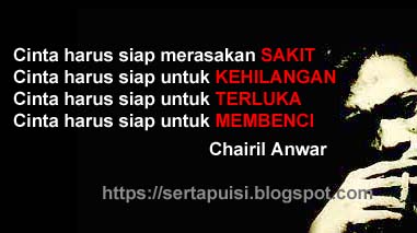 Detail Puisi Cinta Karya Chairil Anwar Nomer 5