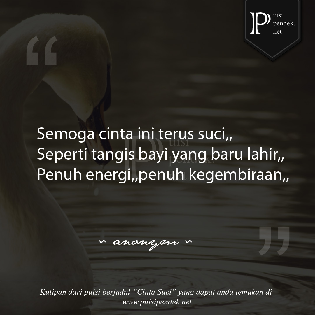 Puisi Cinta Suci - KibrisPDR