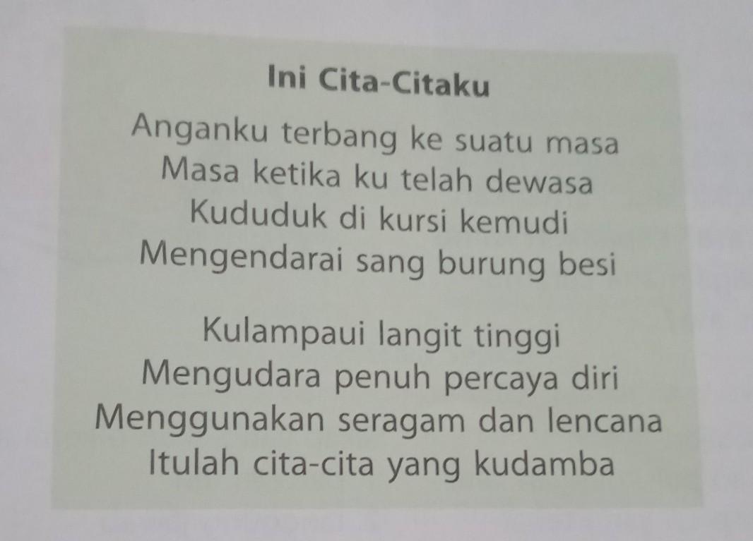 Detail Puisi Cita Cita Menjadi Pilot Nomer 22