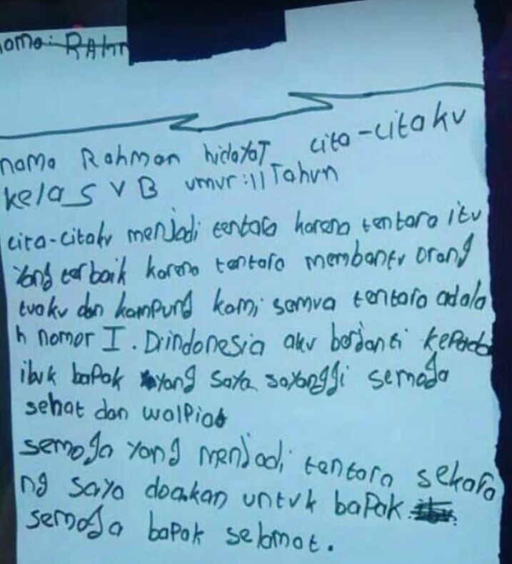 Detail Puisi Cita Cita Tentara Nomer 14