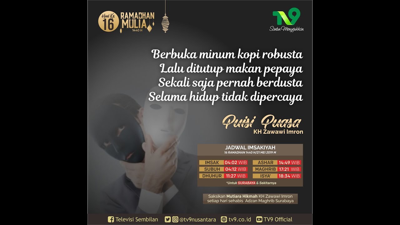 Detail Puisi D Zawawi Imron Nomer 21
