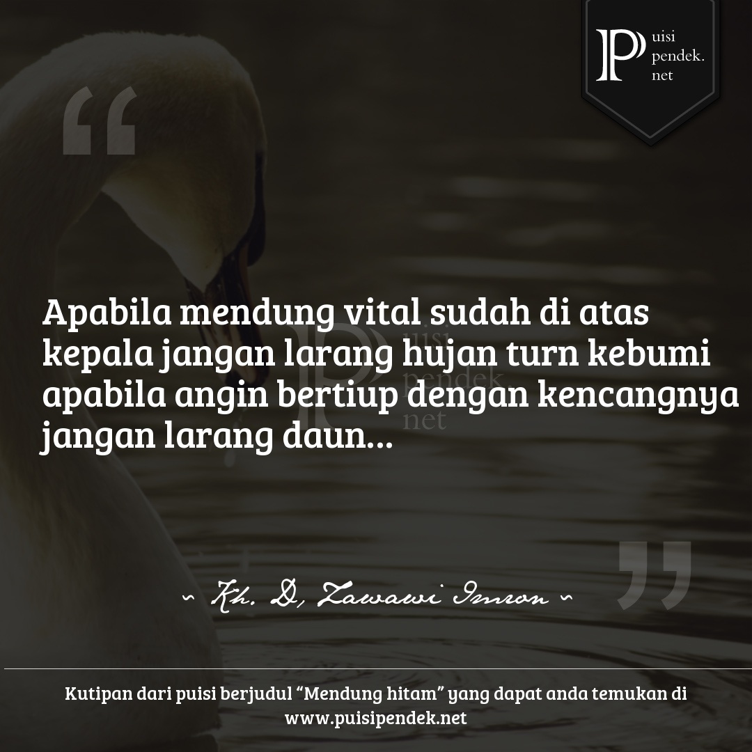 Detail Puisi D Zawawi Imron Nomer 7