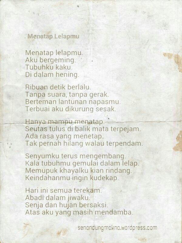 Detail Puisi Dan Maknanya Nomer 10