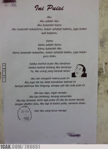 Detail Puisi Dan Maknanya Nomer 14