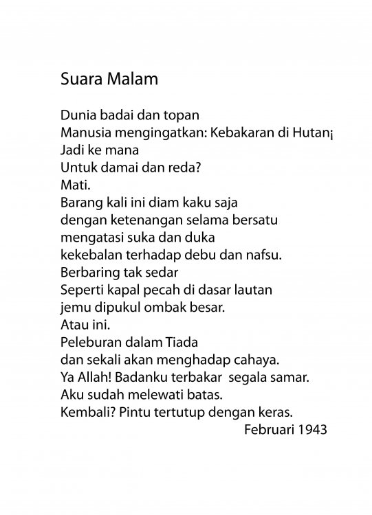 Detail Puisi Dan Maknanya Nomer 20
