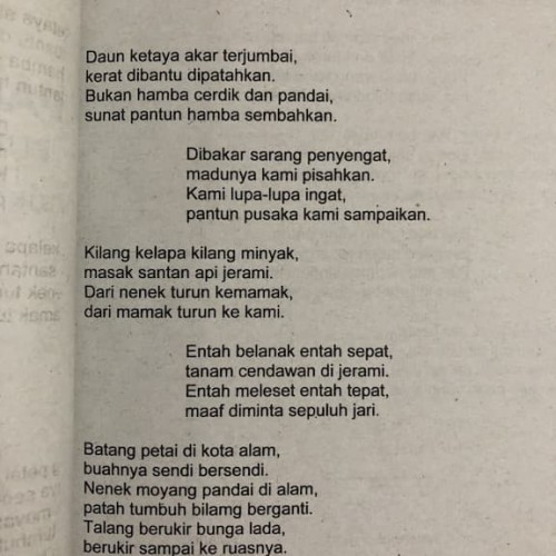 Detail Puisi Dan Pantun Nomer 8