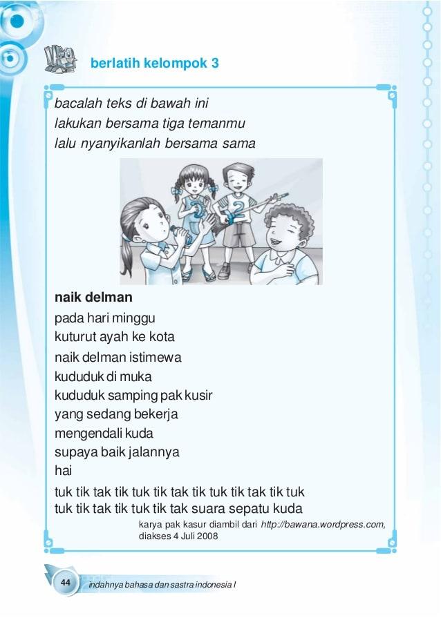 Detail Puisi Delman Anak Sd Nomer 5