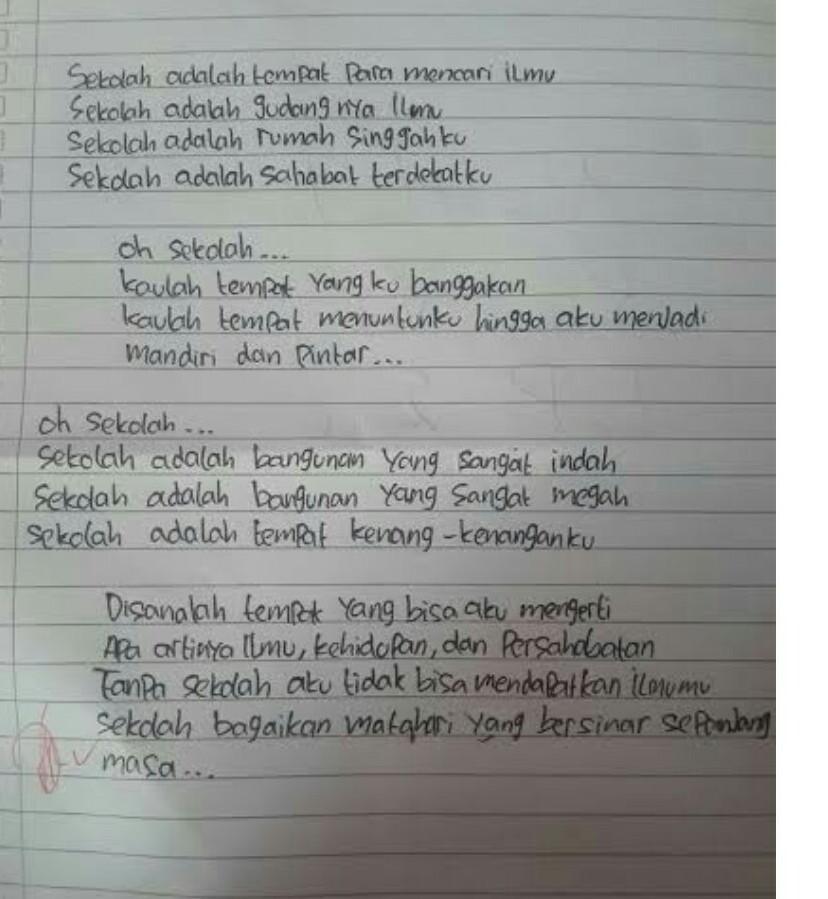 Detail Puisi Dengan Tema Sekolah Nomer 4