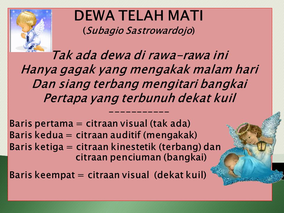 Detail Puisi Dewa Telah Mati Nomer 8