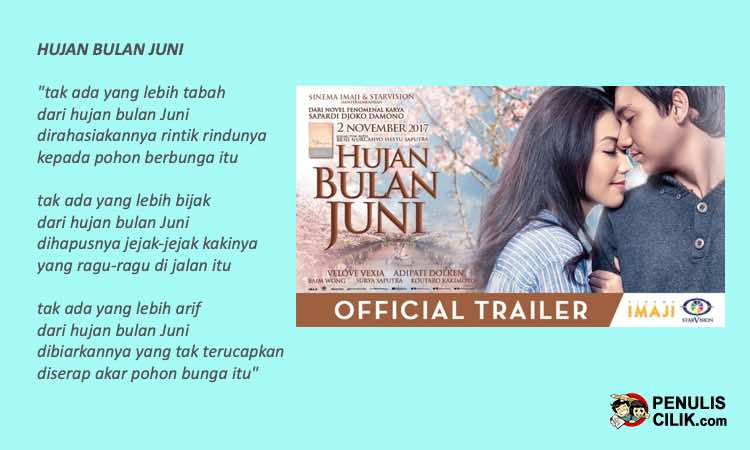 Detail Puisi Di Film Hujan Bulan Juni Nomer 2