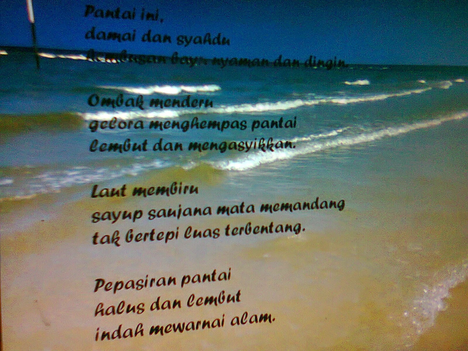 Detail Puisi Di Tepi Pantai Nomer 6