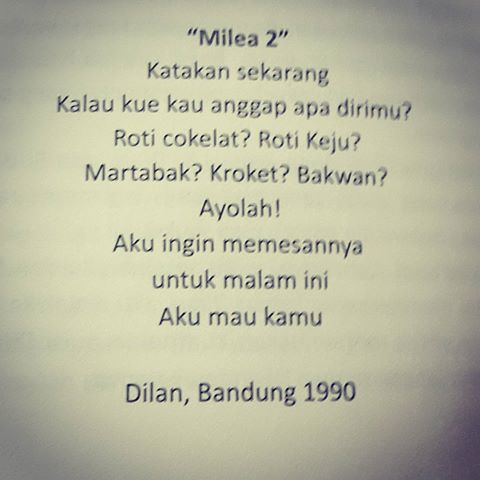 Detail Puisi Dilan 1990 Nomer 4