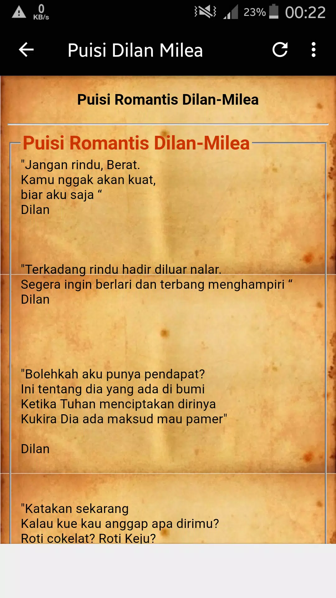 Detail Puisi Dilan Romantis Nomer 9