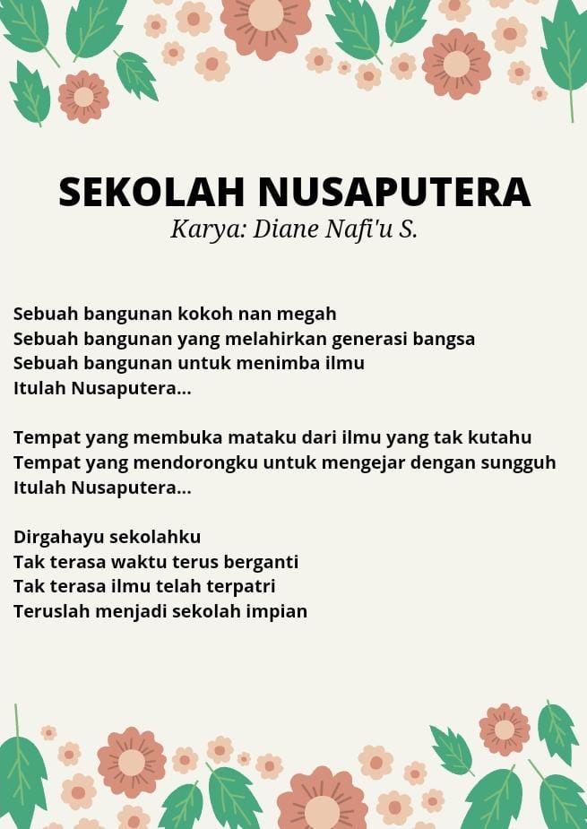 Detail Puisi Dirgahayu Sekolah Nomer 6