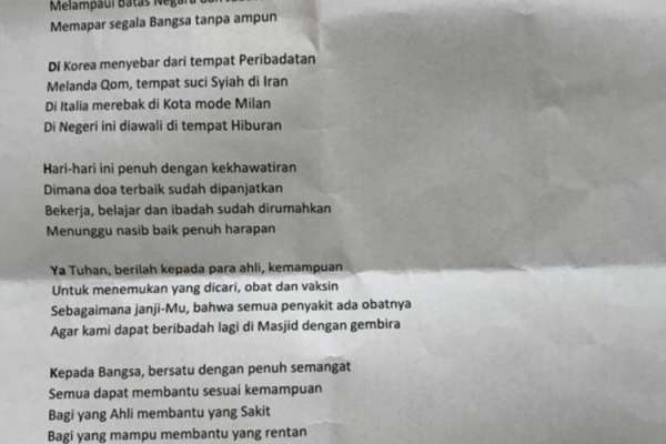 Detail Puisi Doa Malam Hari Nomer 30