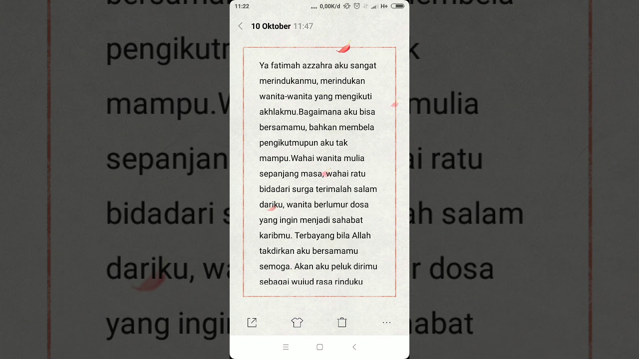 Detail Puisi Fatimah Az Zahra Nomer 5