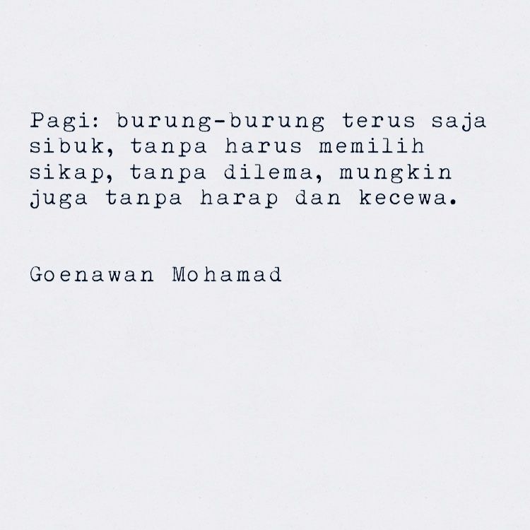 Detail Puisi Goenawan Mohamad Nomer 4