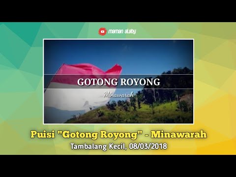 Detail Puisi Gotong Royong Nomer 9