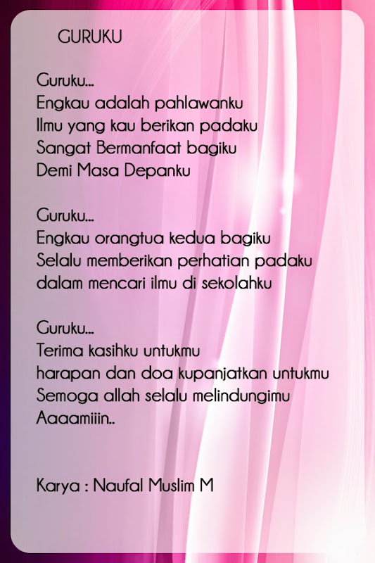 Detail Puisi Hari Guru Nomer 7