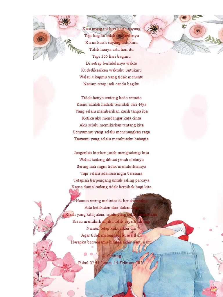 Detail Puisi Hari Kasih Sayang Nomer 23