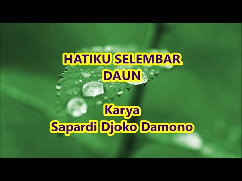 Detail Puisi Hatiku Selembar Daun Nomer 18