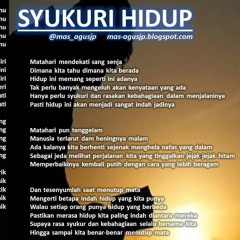 Detail Puisi Hidup Itu Indah Nomer 7