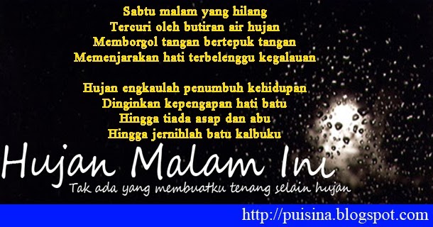 Detail Puisi Hujan Malam Nomer 8