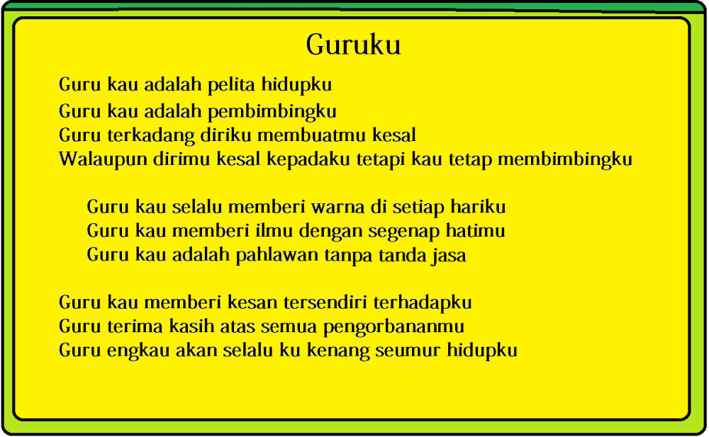 Detail Puisi Ibu Guru Nomer 6