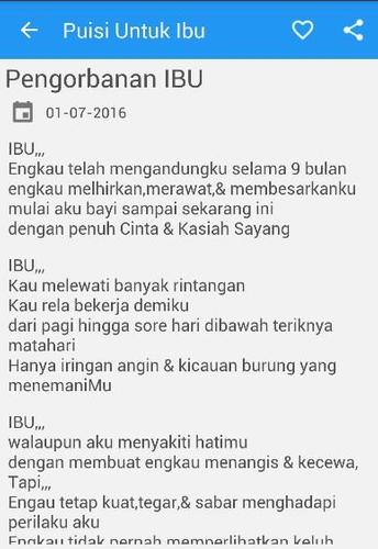 Detail Puisi Ibu Tersayang Nomer 6