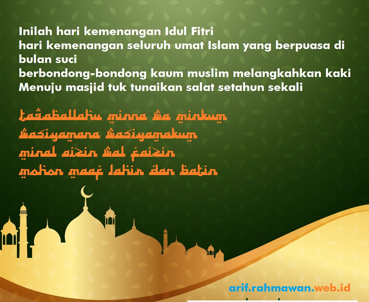 Detail Puisi Idul Fitri Nomer 4