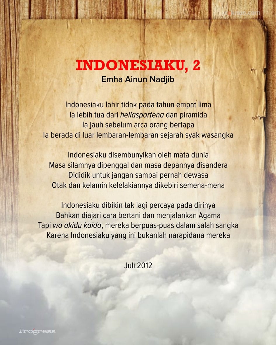 Detail Puisi Indonesia Ku Nomer 24