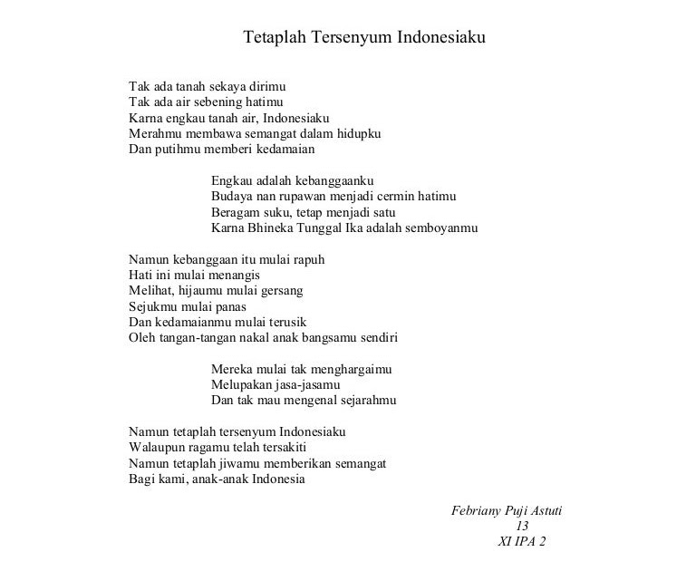 Detail Puisi Indonesia Menangis Nomer 38