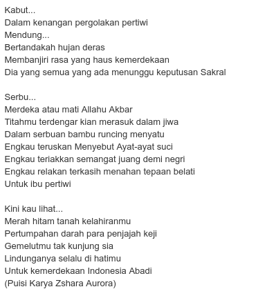 Detail Puisi Indonesia Raya Nomer 47