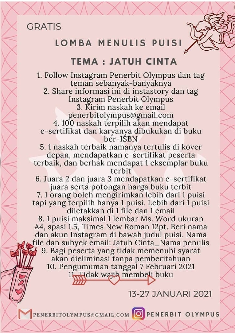 Detail Puisi Jatuh Cinta Singkat Nomer 40