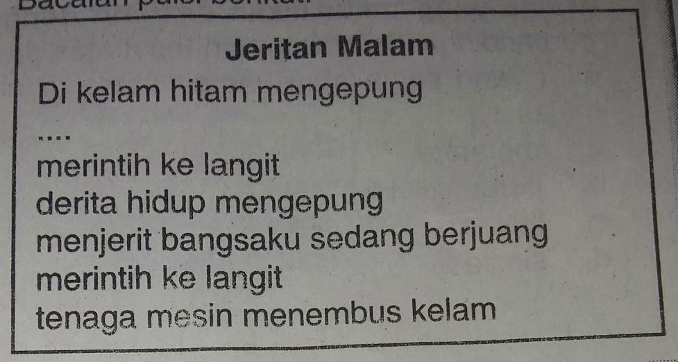 Detail Puisi Jeritan Malam Nomer 6