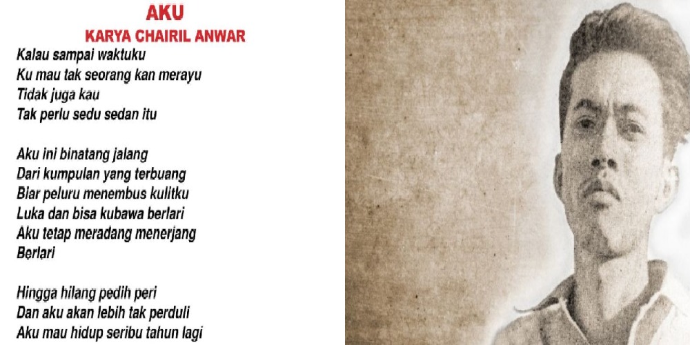 Detail Puisi Judul Aku Karya Chairil Anwar Nomer 24
