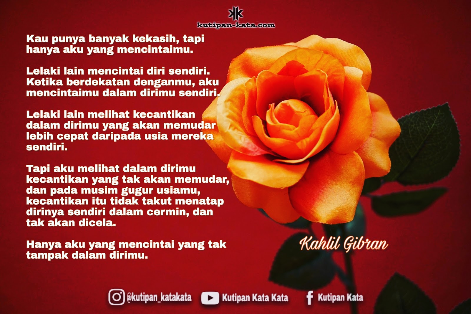 Detail Puisi Kahlil Gibran Cinta Tak Harus Memiliki Nomer 14